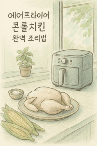 Read more about the article 에어프라이어 콘월치킨 완벽 조리법
