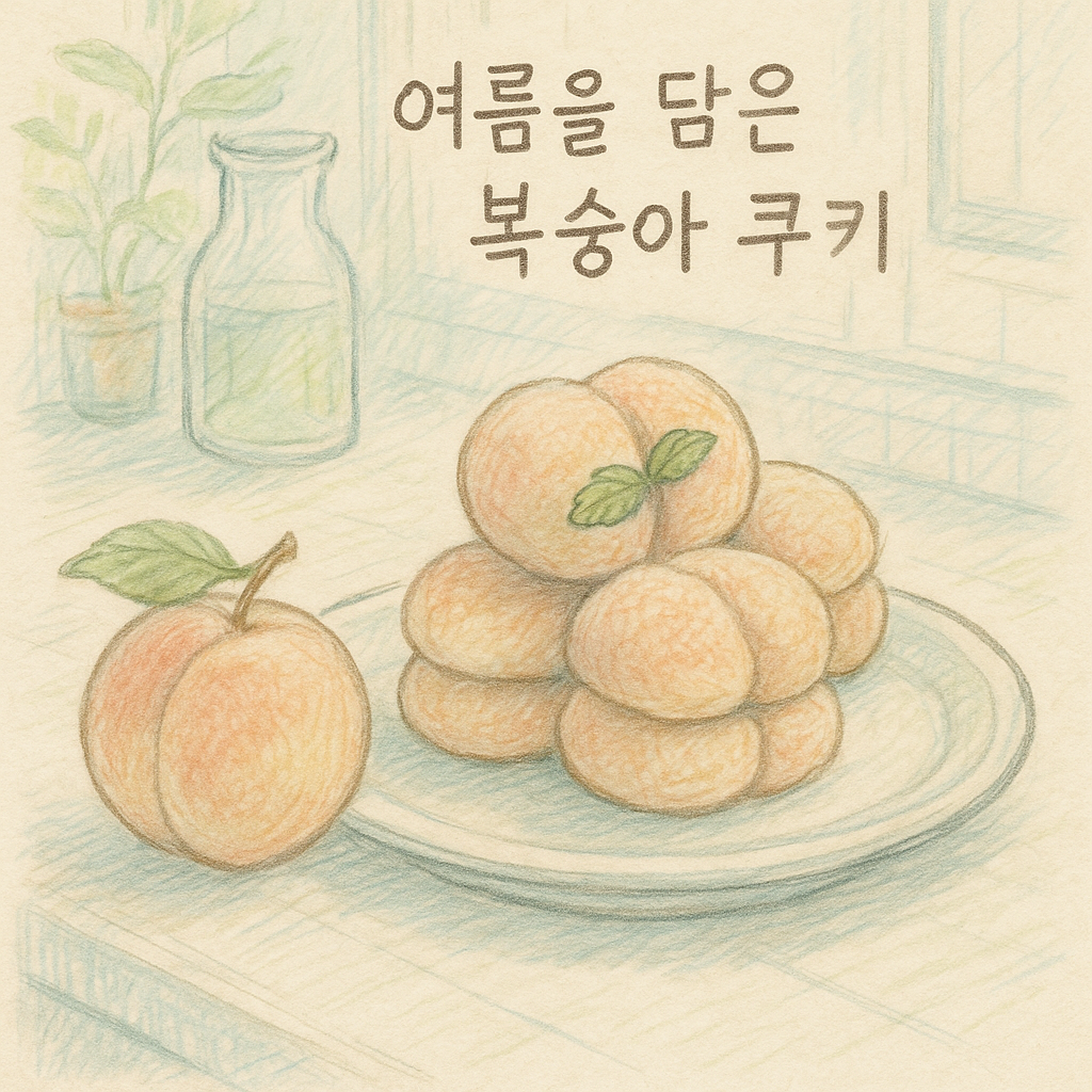 Read more about the article 여름을 담은 복숭아 쿠키