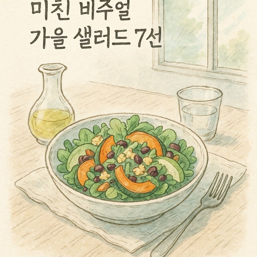 You are currently viewing 미친 비주얼 가을 샐러드 7선
