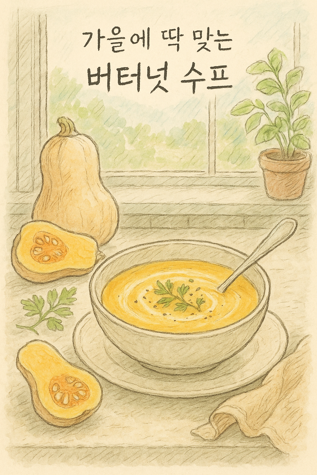 Read more about the article 가을에 딱 맞는 버터넛 수프
