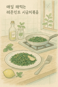 Read more about the article 매일 해먹는 레몬민트 시금치볶음