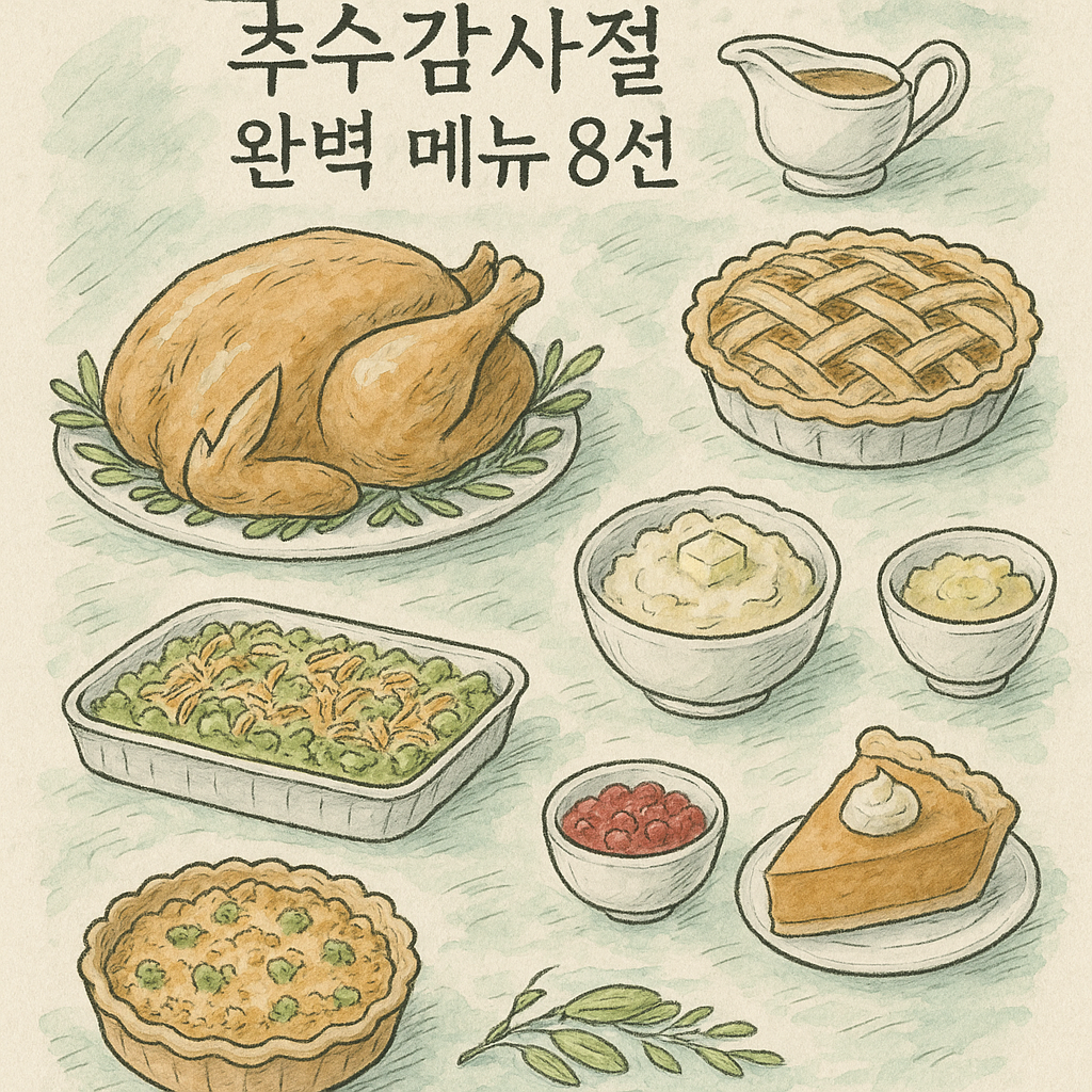 You are currently viewing 추수감사절 완벽 메뉴 8선