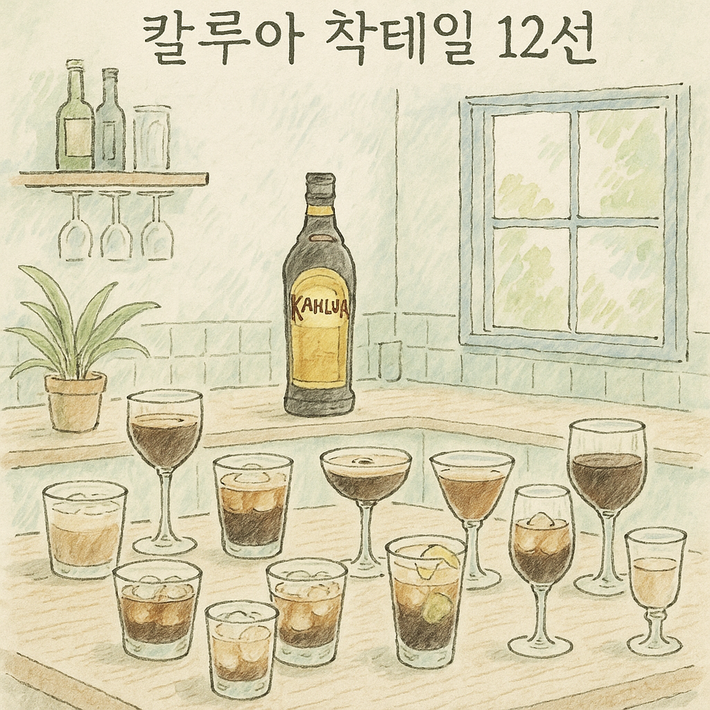 You are currently viewing 홈바 감성 칼루아 칵테일 12선