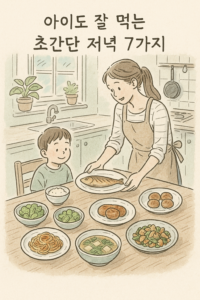 Read more about the article 아이도 잘 먹는 초간단 저녁 7가지