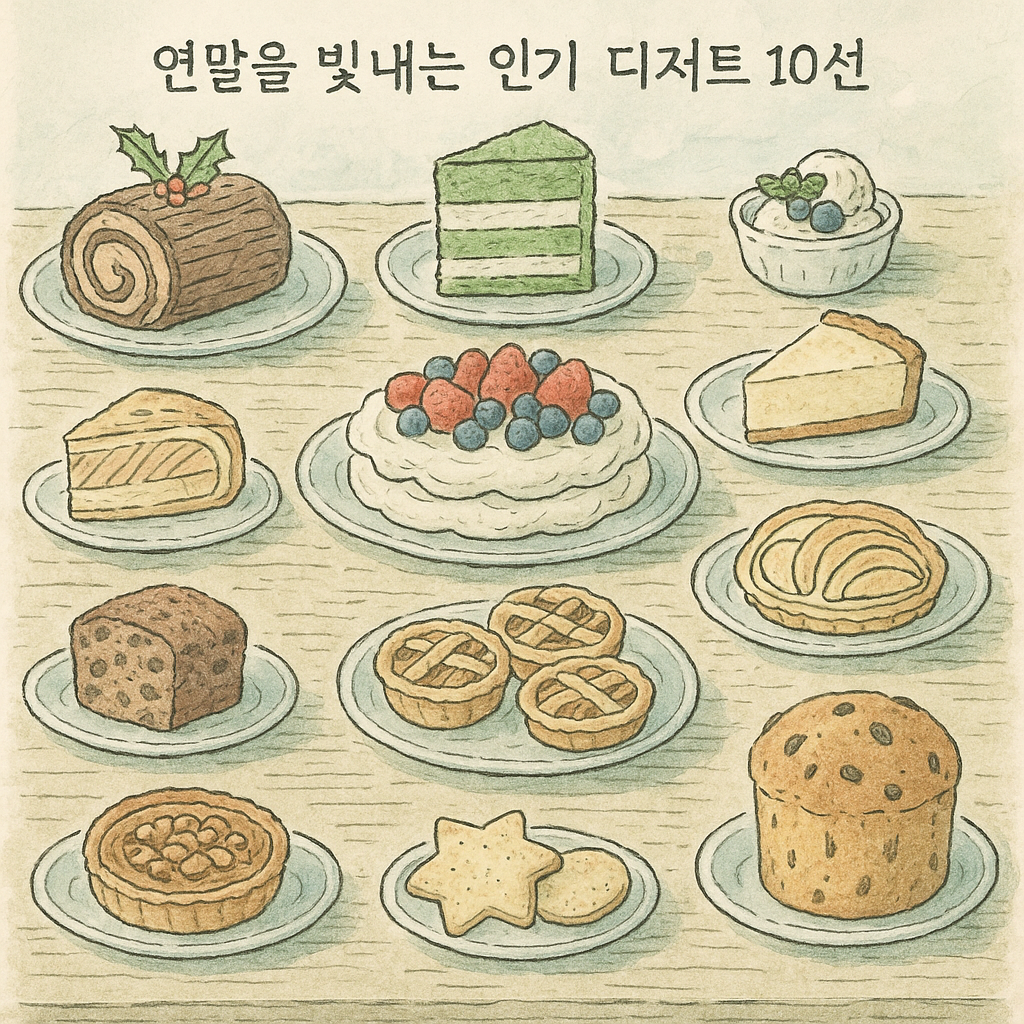 You are currently viewing 연말을 빛내는 인기 디저트 10선