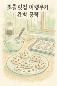 Read more about the article 초콜릿칩 머랭쿠키 완벽 공략